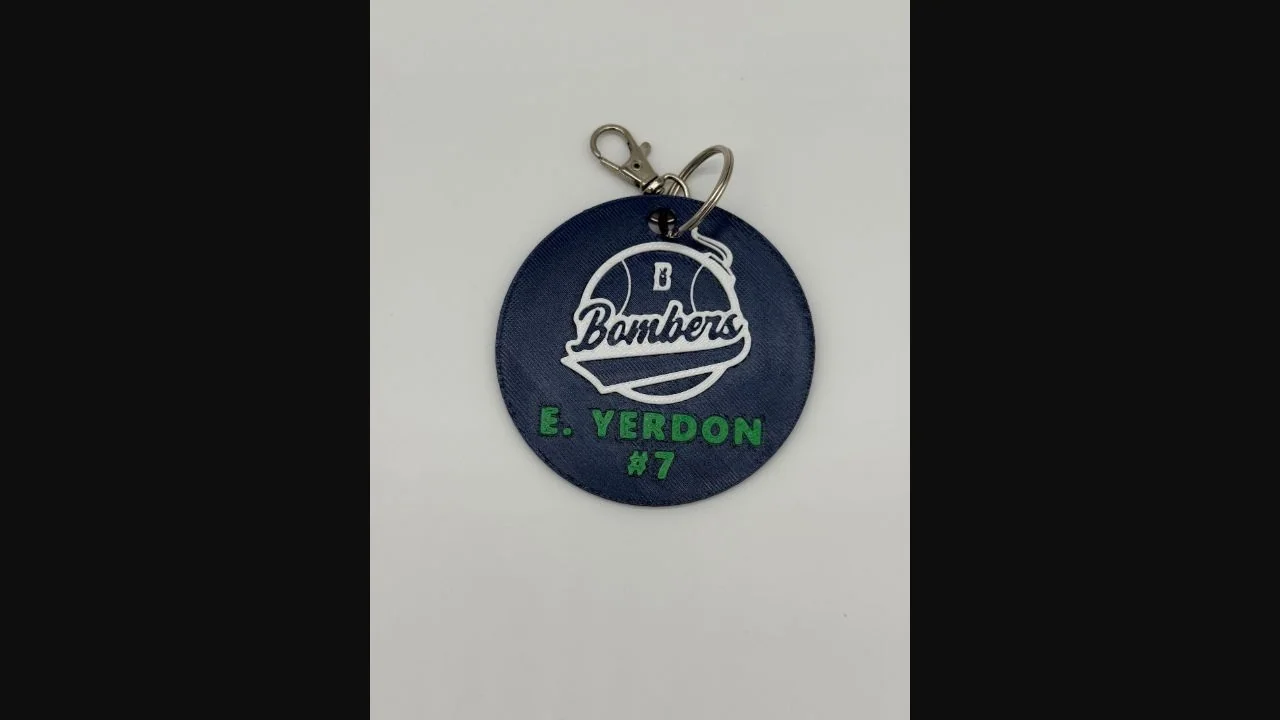 Personalized team bag tag