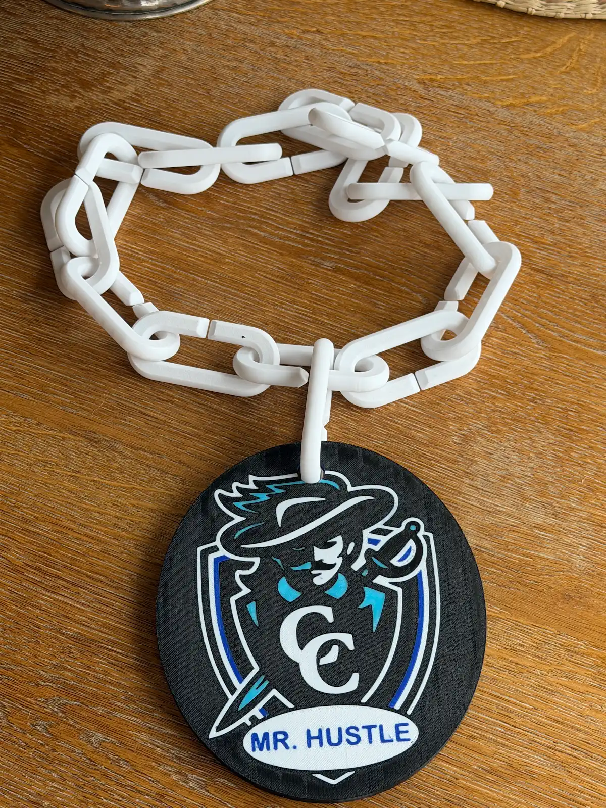 Custom game-day hype chain