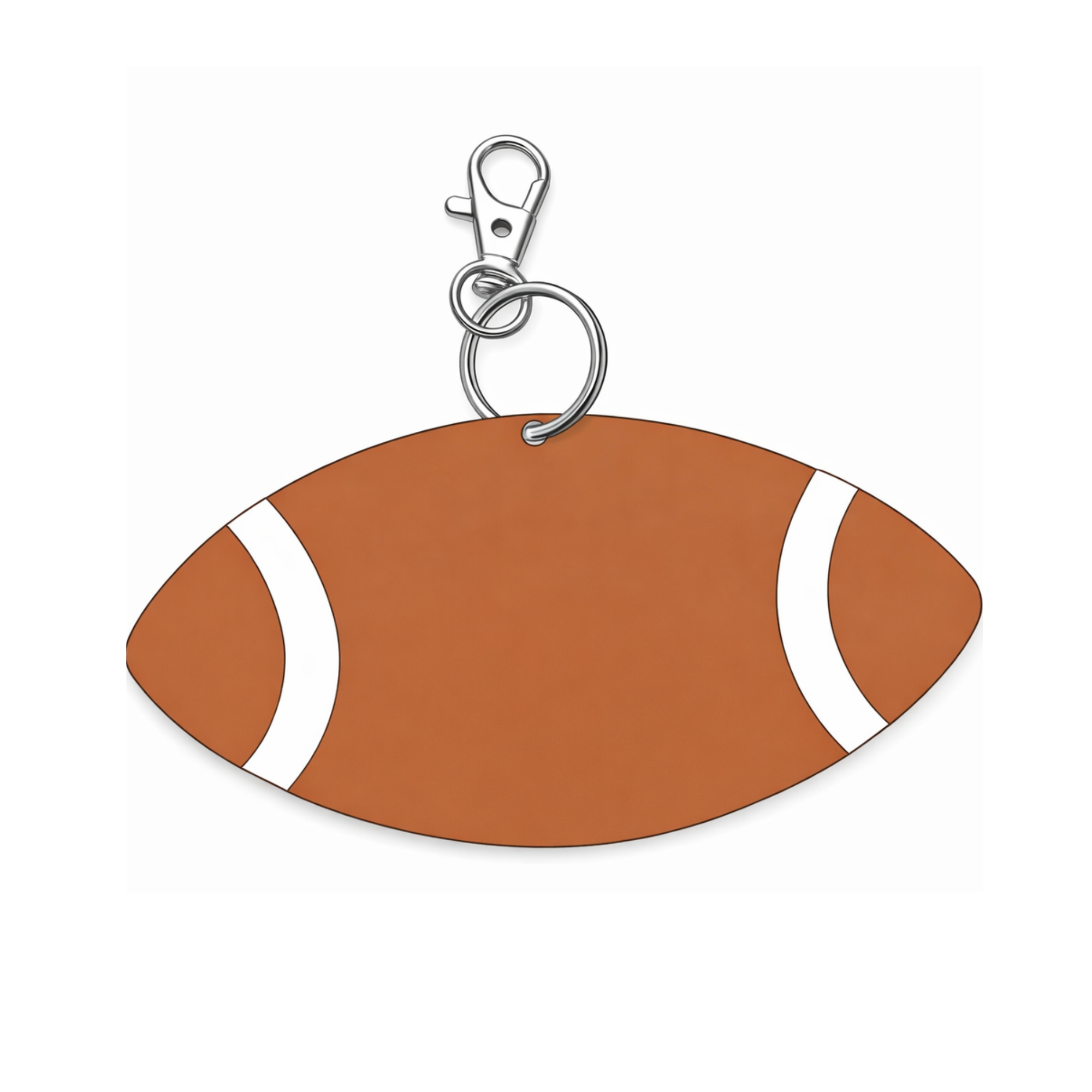 Plain Football Keychain.