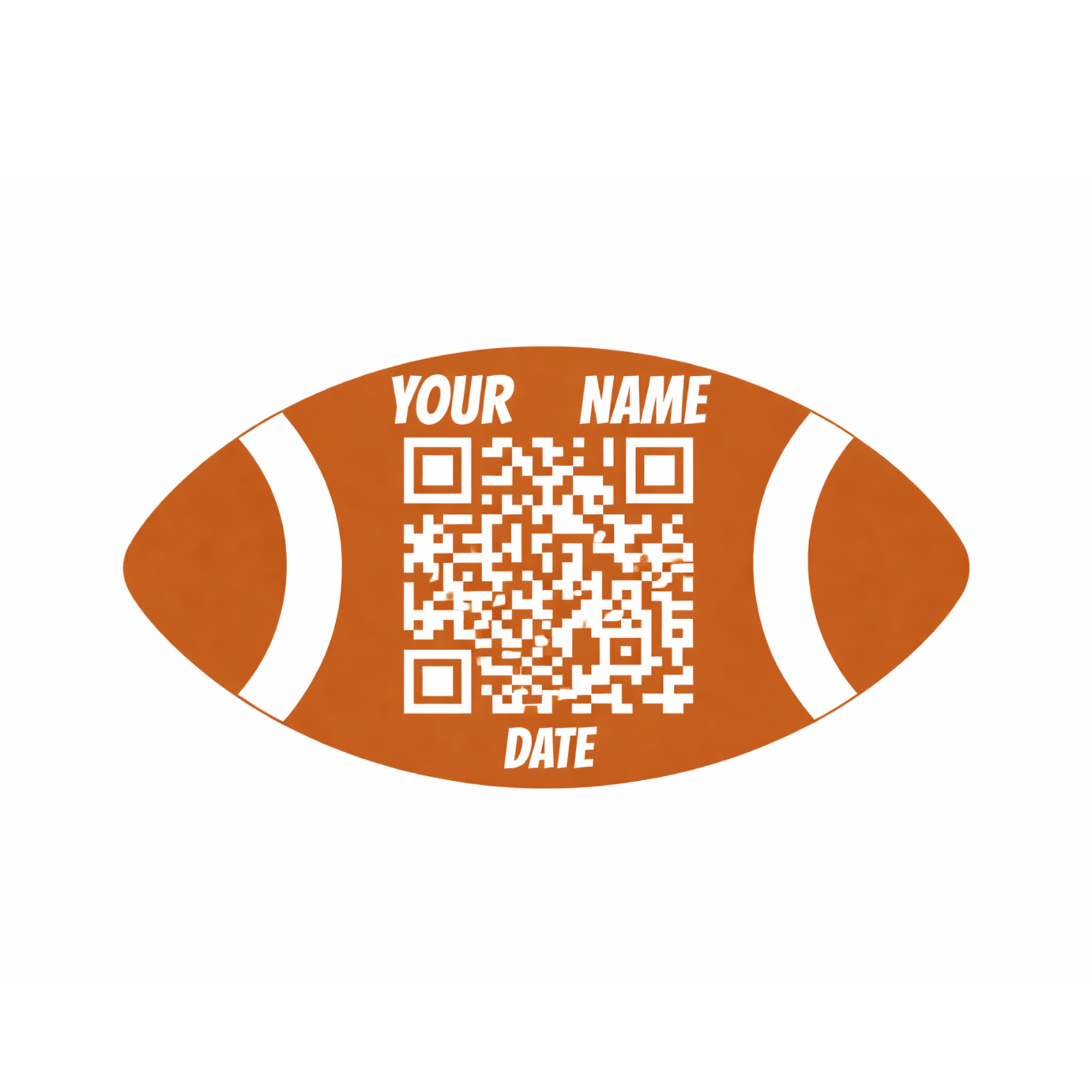 5x Football Thin Recruitment Tag
